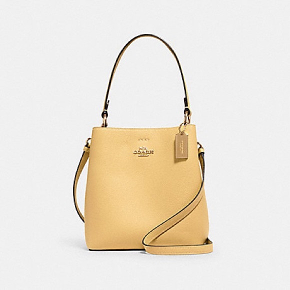 Coach Handbags - Coach Small Pebble Leather Town Bucket Bag